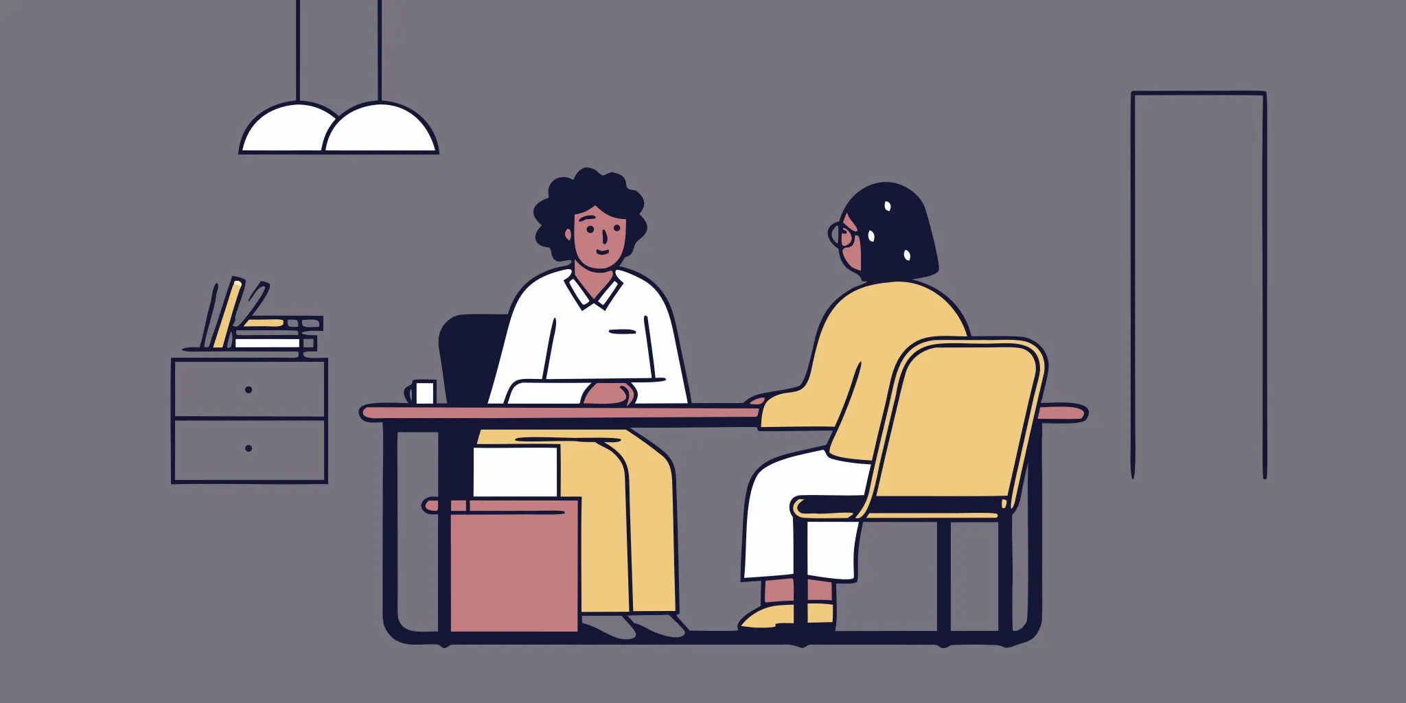 Dental practice owner in a private consultation with an advisor