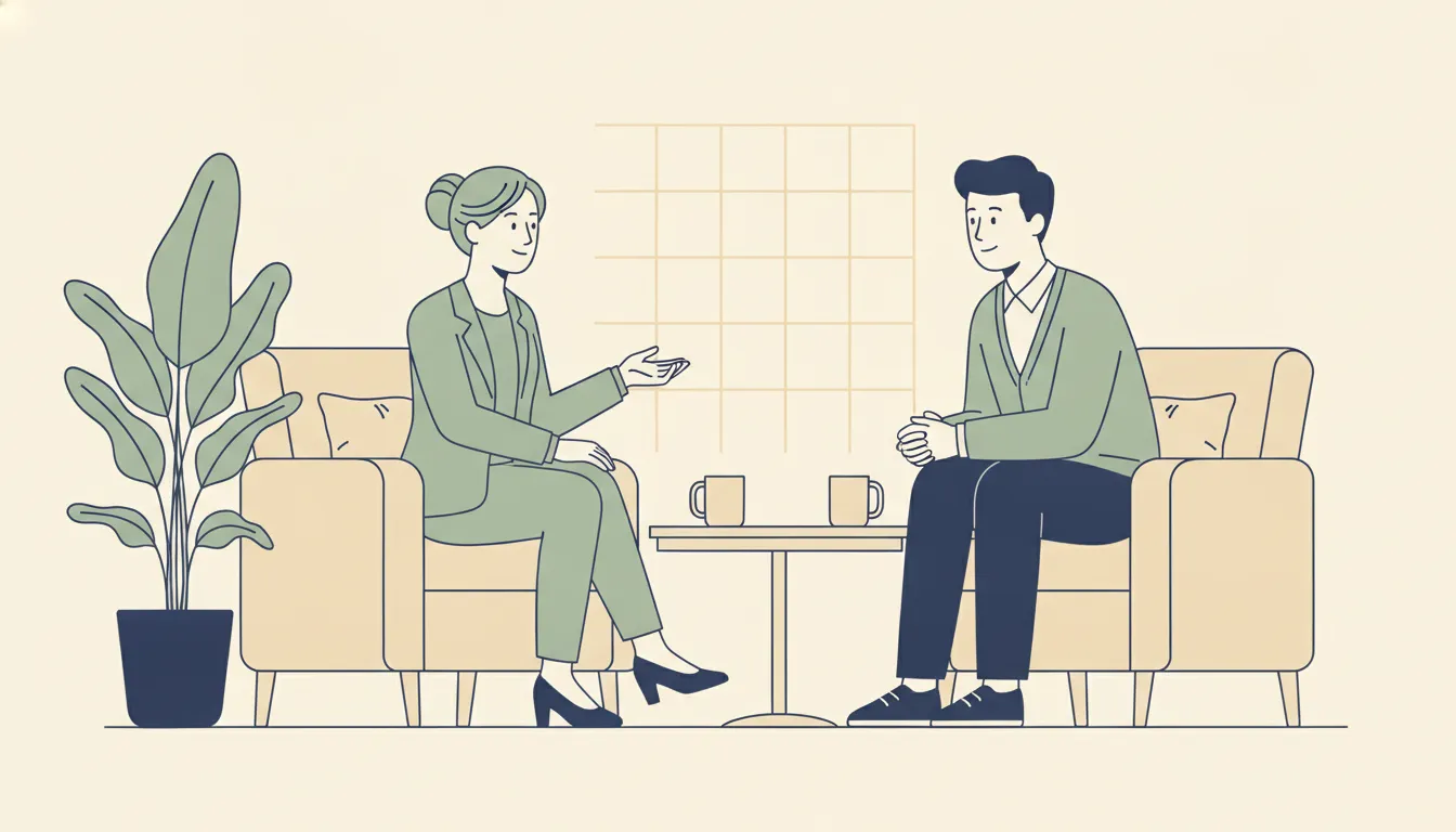 Dental practice owner discussing a transition plan with an advisor