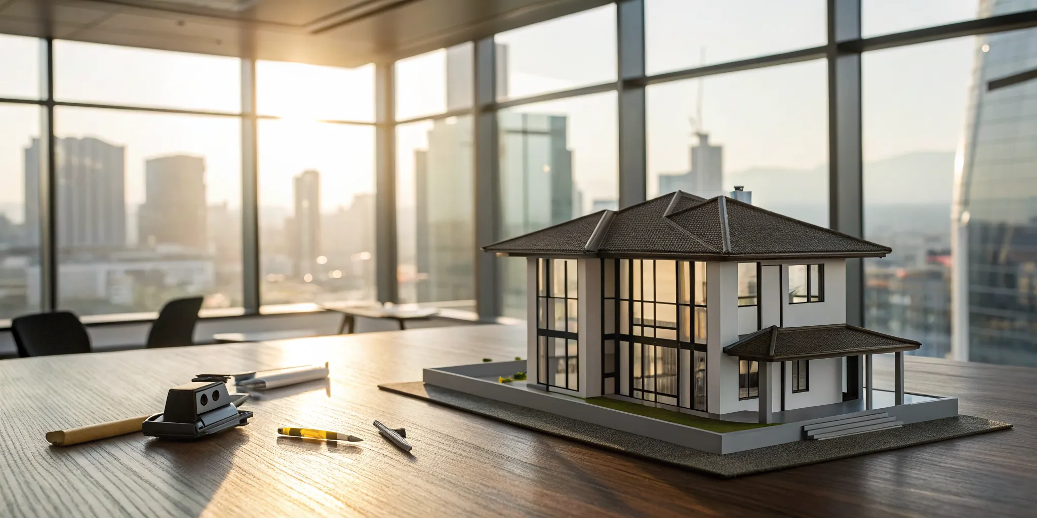 A home inspection of a model house, a key step in a practice sale.