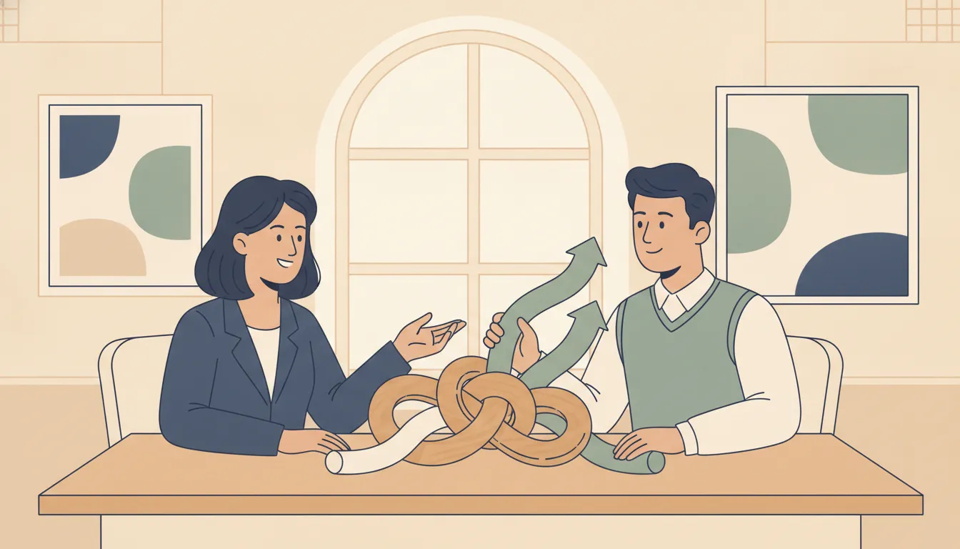 Physician practice owner reviewing a transaction roadmap with an independent advisor