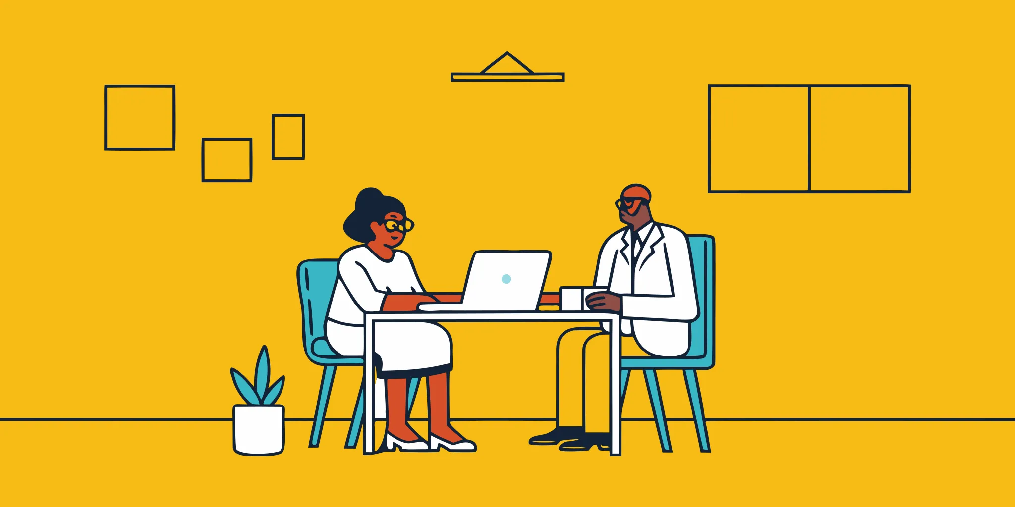 Dental practice owner and advisor preparing financial documents and valuation records together